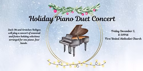 Holiday Piano Duet Concert