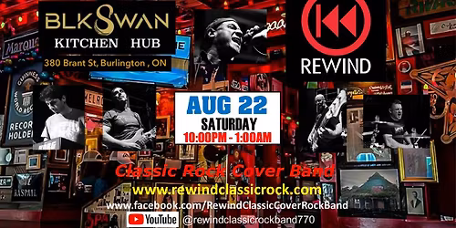 REWIND at the Blk Swan in Downtown Burlington