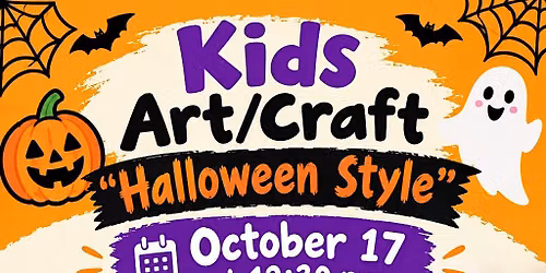 Kids art\/craft \u201c Halloween Style\u201d