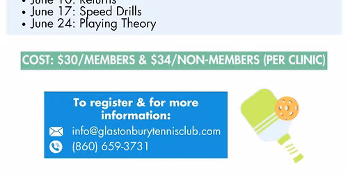 June All Levels Pickleball Clinics \ud83c\udfd3