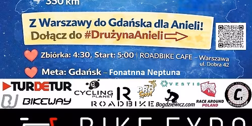 \u2764\ufe0f\ud83d\udeb4\u200d\u2642\ufe0f Charytatywny Rajd dla Anieli | Warszawa \u2192 Gda\u0144sk \ud83d\udeb4\u200d\u2640\ufe0f\u2764\ufe0f
