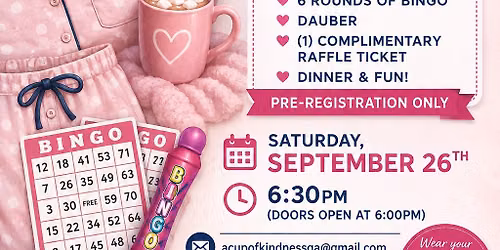 Ladies Pajama BINGO Night! (Sept. 26, 2026)