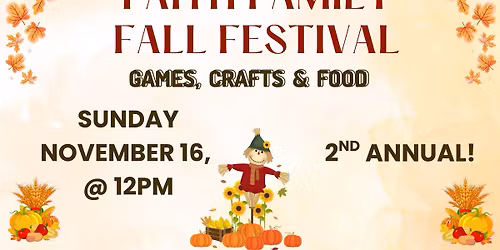 Faith Family Fall Festival