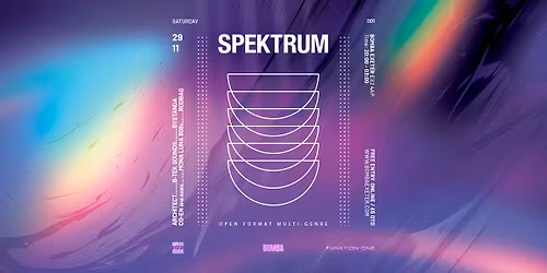 SPEKTRUM - Open Format DJ Night | Bomba Exeter 29.11.25