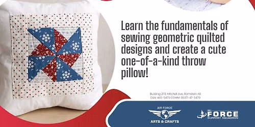 Patriotic Pinwheel Pillow