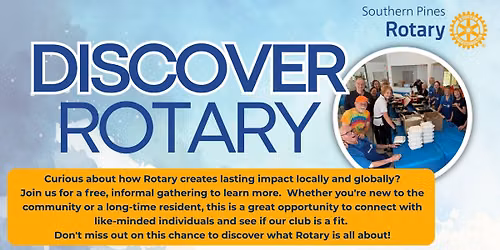 Southern Pines Rotary Club Discover Rotary