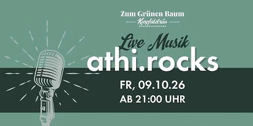 Athi Rocks - Live Musik im Gr\u00fcnen Baum