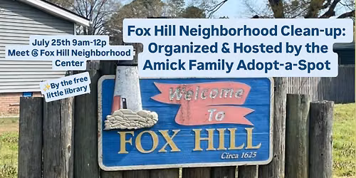 Fox Hill Neighborhood Clean-up 