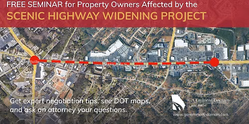 Free In Person Seminar to Discuss the Scenic Highway Widening Project