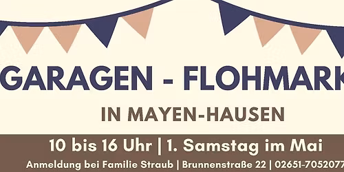 3. Garagenflohmarkt in Mayen-Hausen