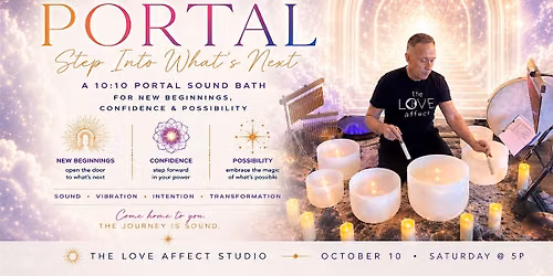 A 10:10 Portal Sound Bath for New Beginnings, Confidence & Possibility