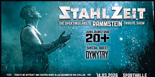 STAHLZEIT Die spektakul\u00e4rste Rammstein Tribute Show 20 Jahre Jubil\u00e4umstour | Hamburg