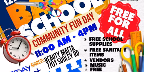 12th Annual Back To School Drive