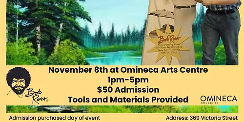 Bob Ross painting class with Adam Ross