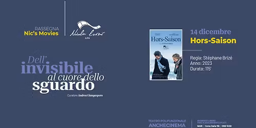 Rassegna Nic's Movies #4: Hors-Saison - domenica 14 dicembre - ingresso gratuito