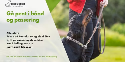 G\u00e5 pent i b\u00e5nd og passering XL (ledige plasser)