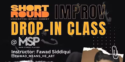 Short Round Improv\u2019s Weekly Improv Acting Drop-In Class
