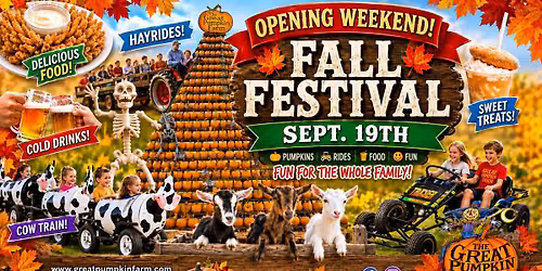 WNY\u2019s Largest Fall Festival! Open everyday from September 19th through October 31st