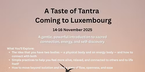 A Taste of Tantra Weekend with John Hawken