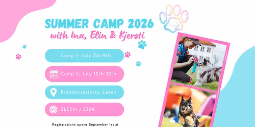 Summer Camp 2026 with Ina, Elin, Kjersti