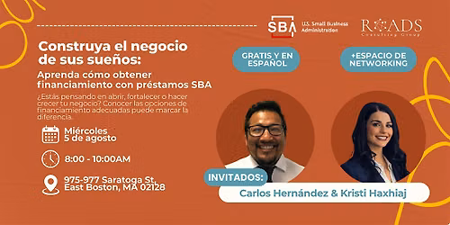 Construya el negocio de sus sue\u00f1os: Aprenda c\u00f3mo obtener financiamiento