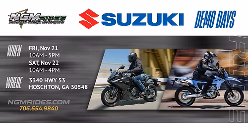 The Suzuki Ride Experience at NGM!