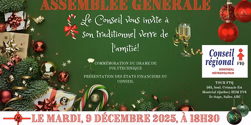 Assembl\u00e9e g\u00e9n\u00e9rale du 9 d\u00e9cembre 2025 et Verre de l'amiti\u00e9!