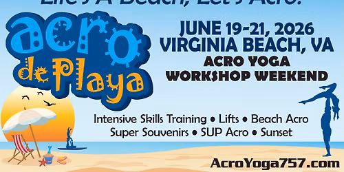 Acro De Playa Workshop Weekend - June 19-21, 2026