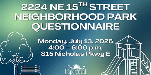 NE 15th Street Neighborhood Park Public Input Workshop