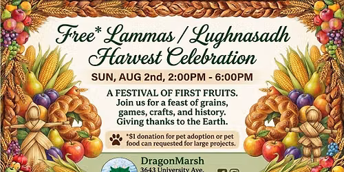 Free* Lammas Lughnasadh Celebration