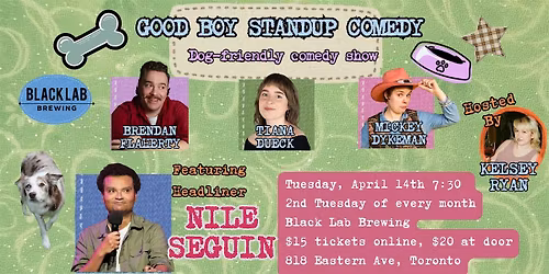 Good Boy Standup Comedy at Black Lab-APRIL