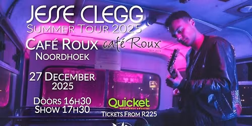 Jesse Clegg - A Summer Outdoor Concert!