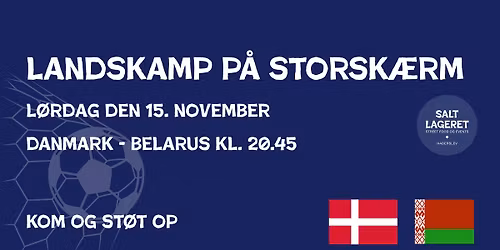 Landskamp - Danmark mod Belarus