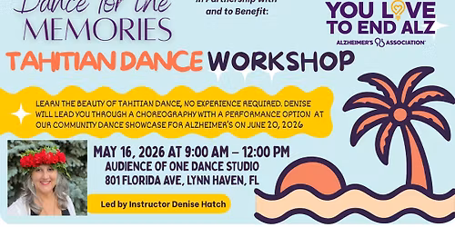 Dance For the Memories Tahitian Dance Workshop