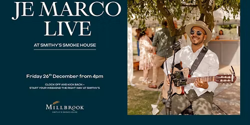 Je Marco Live at Smithy\u2019s Smoke House