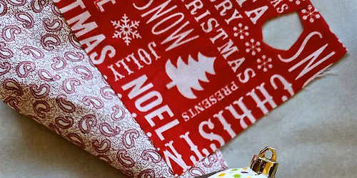 Fabric Christmas Baubles (Bring your own Bottle)