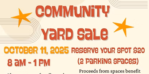 PTSO 3rd Annual Community Yardsale