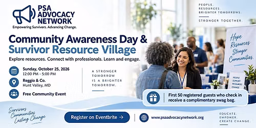 PSA Community Awareness Day & Survivor Resource Village