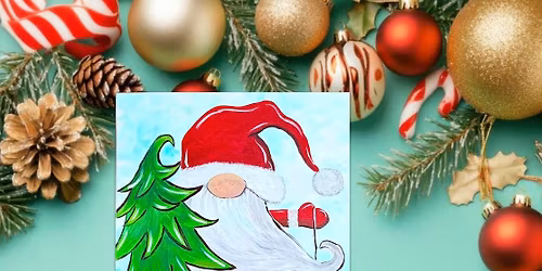 Santa! I know him! Paint Party at Muddy Waters Pub and Restaurant