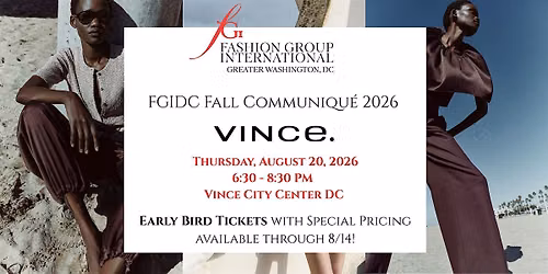 FGIDC Fall Communique: A Style Affair with Vince