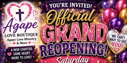 \ud83c\udf89\ud83c\udf1f OFFICIAL GRAND REOPENING CELEBRATION \ud83c\udf1f\ud83c\udf89