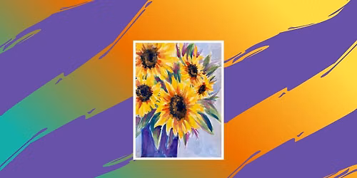 WINE AND WATERCOLOR - Market Sunflowers