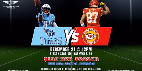 ODR Football Tickets- Tennessee Titans VS Kansas City Chiefs