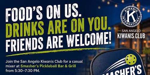 San Angelo Kiwanis Club Mixer at Smasher's