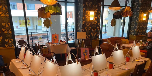 Paint & Sip at Sheldon's Cafe Bar in Colwyn Bay, North Wales