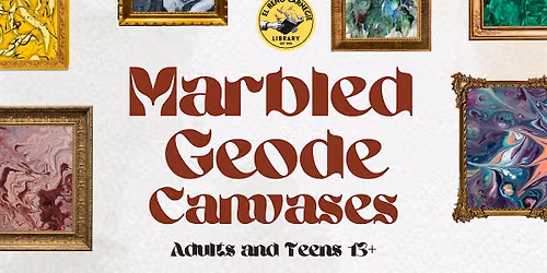 Marbled Geode Canvases
