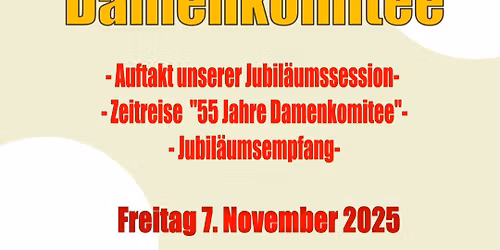Auftakt der Jubil\u00e4umssession "55 Jahre Damenkomitee"