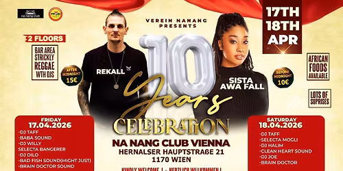 Official 10years celebration 17\/18.04.2026 NaNang club