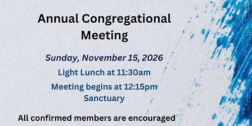 Annual Congregational Meeting