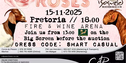 Sale of the Roses Boer Goats Auction.